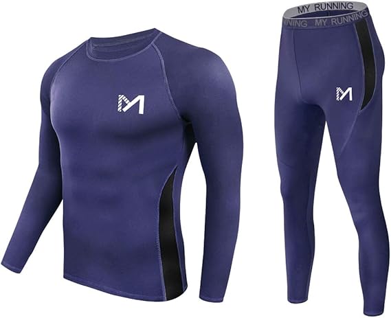 Amazon メンズ サーマル下着セット スポーツ ロング ジョンズ ベースレイヤー メンズ 冬用ギア 圧縮スーツ スキー ランニング ボクサー 通販