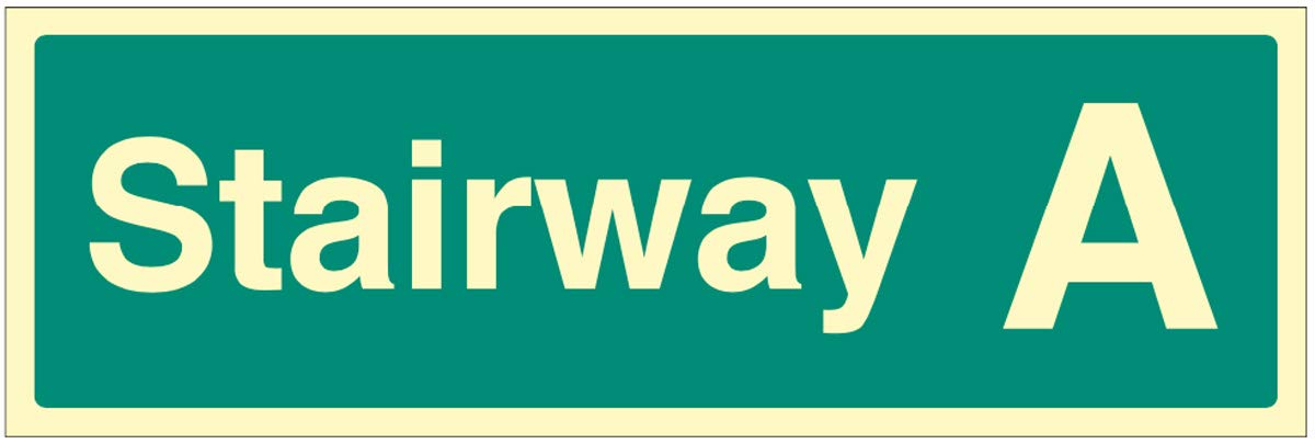 Stairway A Photoluminescent Rigid Sign