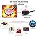 Ceramic Saucepan with Lid Casserole Stew Pot Stockpot Soup Milk Pot Healthy Colorful Porcelain Cookware Stove/Microwave/Oven Safe, 1 Quart (3)