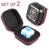 2PC Fidget Cube Case / Soft Protective Cover / Compact Storage Box (Light Weight, Anti-scratch and Fit Perfectly)
