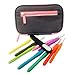 Crochet Hooks Set by Classy Catz. 9 color Soft Rubber Ergonomic Comfort Grip Handles for Pain-free Crocheting. 8 x 5 inch Canvas Case with 21 pcs Accessories.