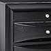 Briana 2-drawer Nightstand with Tray Black