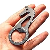 Doinshop New Useful Outdoor EDC Stainless Steel Tactical Multi-functional Pocket Key Ring Keychain