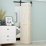 LTIYITL 5FT Bi-Folding Sliding Barn Door
