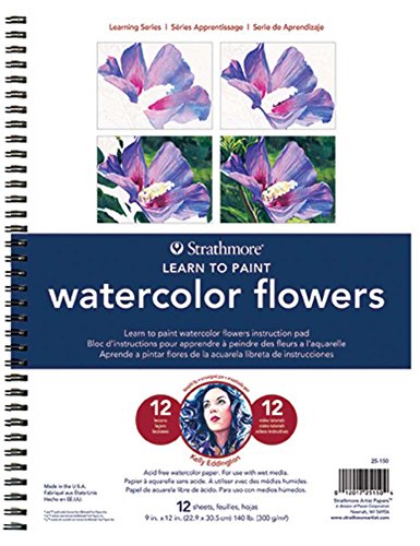 Strathmore (25-150 200 Learning Series Watercolor Flowers Pad