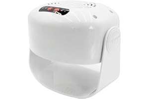 QUTUNI Nail Dryer for Regular Polish, Rotating Regular Polish Nail Dryer Fan with Hot and Cool Air, Professional Air Nail Fan for Salon and Home Use