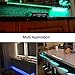 Multi-Color LED Strip Light Kit, 4 Pre-cut Lights Bar With Remote and Adapter, 9.8 ft Color Changing LED for Under Cabinet Lighting, 49-70 Inch TV Bias Lighting,Home Theater Decor,RGB Backlight