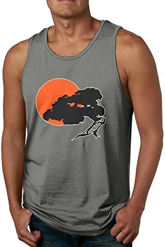 JIW Iaa Bonsai Tree Mens Hipster Sleeveless Tank Top Summer Sport Gym Tees