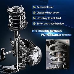 Front & Rear Strut Shock Assembly w/Coil Spring for