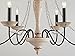 Saint Mossi 6-Lights Farmhouse Chandelier in French Country Chandelier Style,Farmhouse Pendant Light Fixtures Rustic Chandelier for Bedroom,Dining Room,Living Room,H34 x D35,Chain Adjustable