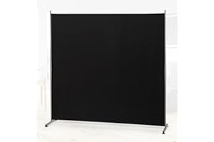 RANTILA Single Large Panel Room Divider, Privacy Screen for Office, Partition Separators, Freestanding Divider 71''W x 71''H,