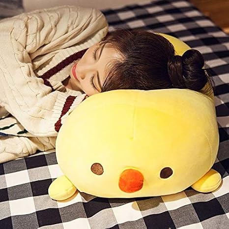 Amazon 抱き枕 スーパー もちもち ニワトリ 抱き枕 大きい ぬいぐるみ特大動物 可愛い 小動物 抱き枕 プレゼント ギフト インテリア イエロー 90cm ぬいぐるみ おもちゃ
