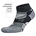 Balega Enduro V-Tech Low Cut Socks For Men and Women (1 Pair) (2017 Model), Black/Grey Heather, Large