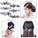 Hair Barrettes for Women, Anezus 6 Pcs Crystal Rhinestones Hair Barrettes Fancy Vintage Spring French Hair Clips for Women Girls Hair Styling Tools Accessories