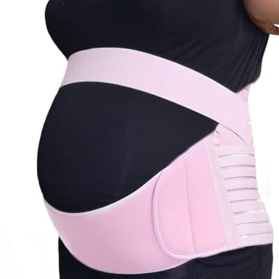 FITTOO Maternity Pregnancy Support Belt Belly Band, Abdominal Binder, Comfortable Girdle for Back Pain Relief, Fully Adjustable Pregnancy Pelvic Support