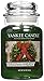 Yankee Candle Christmas Wreath Scented, Classic 22oz Large Jar Single Wick Candle, Over 110 Hours of Burn Time