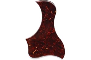 GUTAHARE Thickening Self Adhesive Acoustic Guitar Pickguard Scratch Plate for Taylor Acoustic Guitar Replacement parts (Red Tortoise Shell)