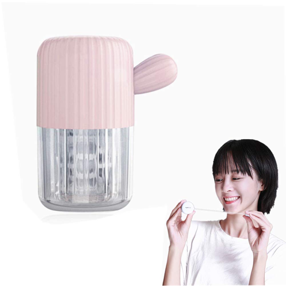 Photo 1 of MUDOR Portable Contact Lens Cleaner Machine - Contact Lens Washer with Drawstring for Daily Care Fast Cleaning Soft and Hard Contact Lenses (Cherry Pink)