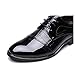 YangXieJiang Lace Up Patent Leather Dress Shoes Formal Wedding Oxford 8015