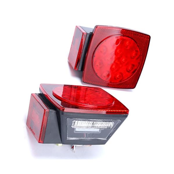 Amarine-made-Boat-Marine-Pair-LED-Square-Light-Kit-Trailer-Under-80-Tail-Stop-Brake