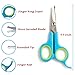 Ziweto Pets Premium Quality Small Grooming Scissor 4.5 inch for Dog and Cats with Micro-Serrated Blades for Nose Ear PAW FACE Rounded tip
