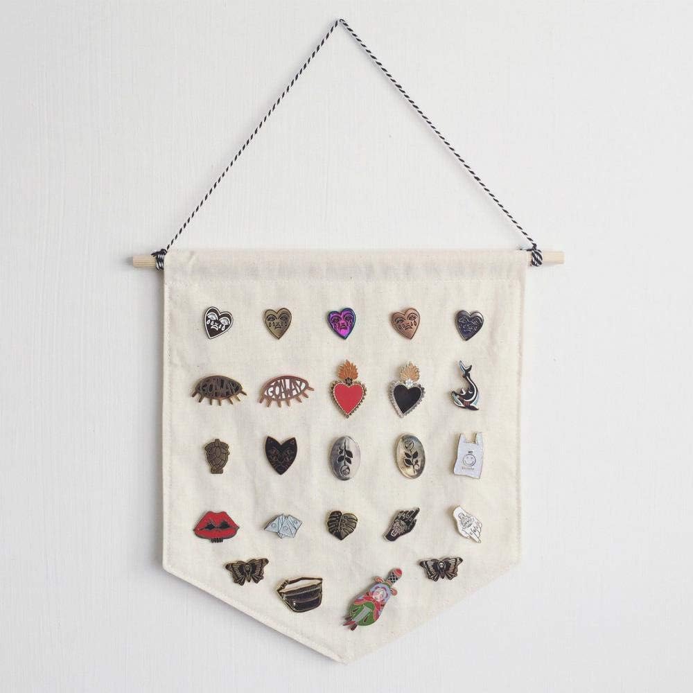 MOGOI Wall Display Banners Blank Canvas Banner Enamel Pin Banners, Enamel Pin Wall Display Banner - Display Pins, Buttons and Lapel Collections