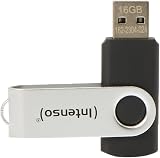 Intenso Basic Line 16GB USB 2.0 Flash Drive - Silver Black Storage view 5