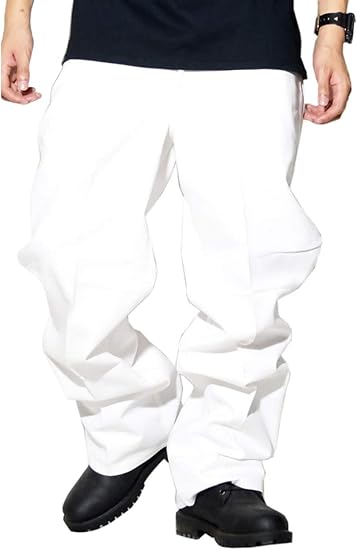 Amazon ベンデイビス Ben Davis ワークパンツ メンズ ワイド チノパン 極太 The Classic 50 50 Blend Usaモデル 690 ホワイト 白 38 並行輸入品 ロングパンツ 通販