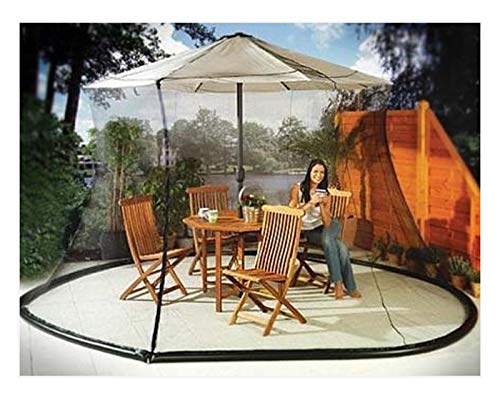 Sid Trading Umbrella Mosquito Net Canopy Patio Set Screen House Black (11)