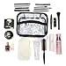 Tsa friendly clear travel toiletry bag Approved for men women kids | Cosmetic Bags with 2 zipper | Transparent toiletry Sundry Kit | Carry-On makeup bag organizer