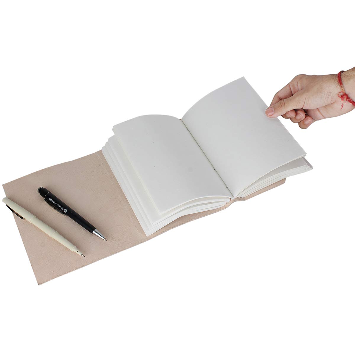 Diario Vintage In Pelle Con Fogli Di Cotone - Taccuino Per Appunti E Viaggi | 18x13 Cm, Rifiniture Acciaio