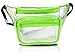 Clear Fanny Pack Stadium Security Approved Waist Bag for Events, Games, and Concerts Transparent (Green)