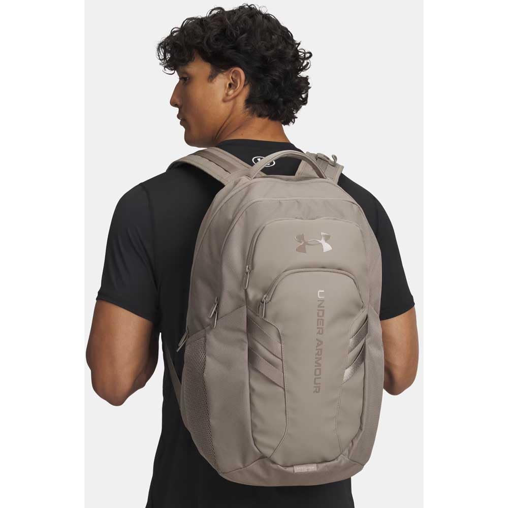 Under Armour Hustle 6.0 Pro Backpack, Taupe Dusk/Taupe Dusk, One Size