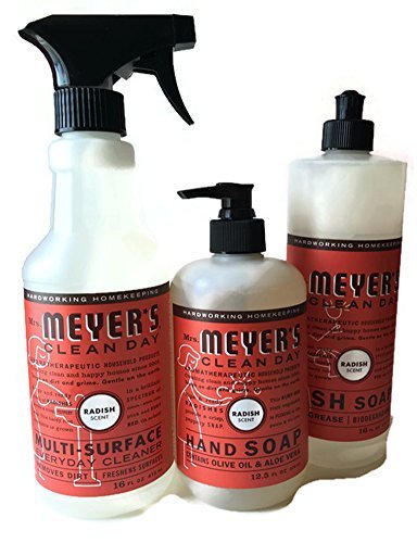 Mrs. Meyers Radish Scent Kitchen Basics Set
