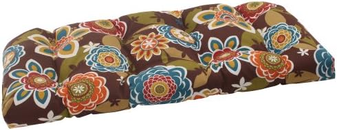 Pillow Perfect Outdoor Annie Wicker Loveseat Cushion Chocolate