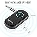 Nulaxy BR01 Bluetooth Receiver Wireless Car Kit Aux Sound Adapter for Car Home Stereo Headphones Speaker System Up to 60 Feet Range (Bluetooth 4.1, CSR, A2DP, Hands Free Call, CVC Noise Canceling)