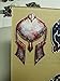 Variety Pack of Small Spartan Helmet Skull Molon Labe Decal Sticker Sniper USA Flag(4 Pack)
