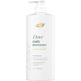 Dove Daily Moisture Shampoo with Bio-Protein Hair Care Technology, 28 Fl Oz | Hyaluronic Serum, 1 Trillion Protein Strength Builders, Nourishes Dry Hair, Helps Restore Smoothness with Daily Cleansing