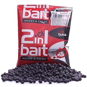 Appât 2 En 1 Fjuka Noir. Le Pellet Doux Est Un Hookbait….