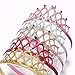 Asufegucd Baby Toddler Elastic Chiffon Flower Headbands Princess Girls Hand Sewing Beads Flower Headwear Nylon (DN155)