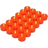 Tappovaly Tea Lights,24 Pack Flameless LED Candles Battery Operated Tealight Candles Flicker Long Lasting Tealight for Weddin