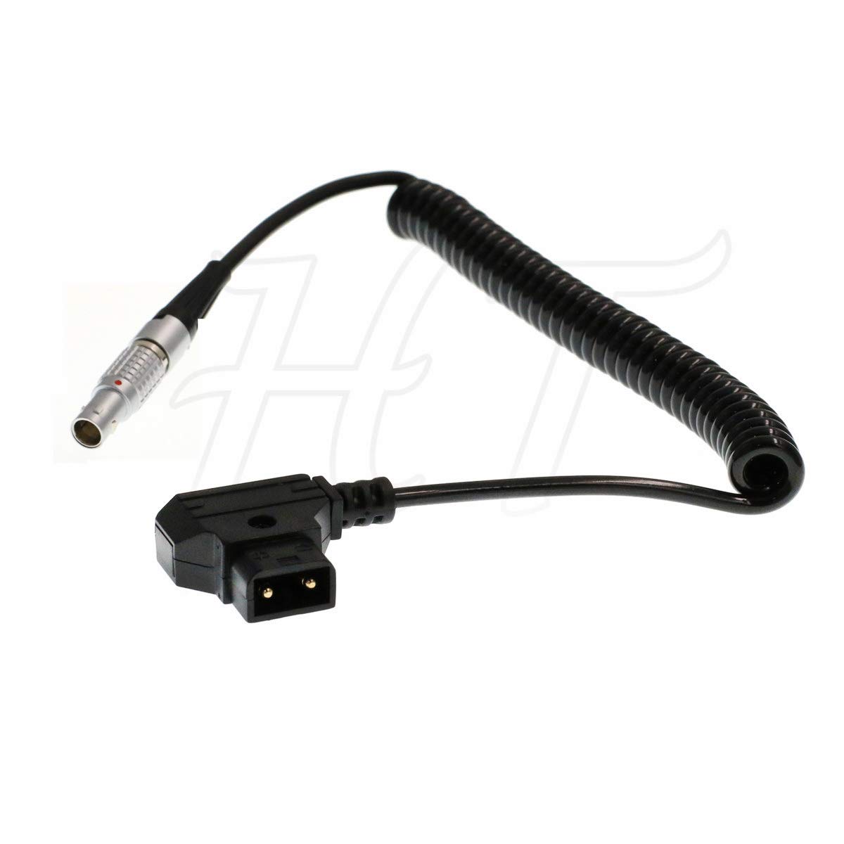 Follow Focus Motor Coiled Power Cable V-mount P-tap D-Tap to 6 Pin for DJI Ronin S and Ronin-M