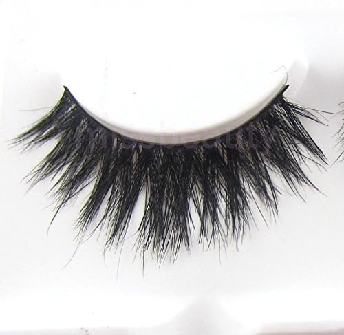 1 pair Natural 3D Long Thick Authentic Horse Hair soft False Eyelashes For makeup