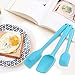 Silicone Spatula,Xpatee 3-piece 600ºF Heat-Resistant Non-stick Flexible Rubber Spatula Baking Spatula Spoon Scraper with Stainless Steel Core