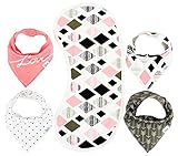 Bandana Bib - Best Baby Bandana Drool Bibs for Girls - Premium Burpy Bib and Drool Cloth Made by Moms for Moms