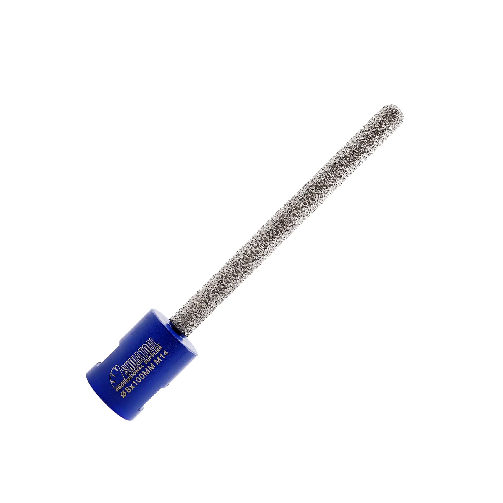 SHDIATOOL Diamond Mortar Raking Bit - 8 mm x 100 mm, M14 Thread Diamond Mortar Cutter for Old Mortar, Blown, Damaged Brick or Natural Stone Removal
