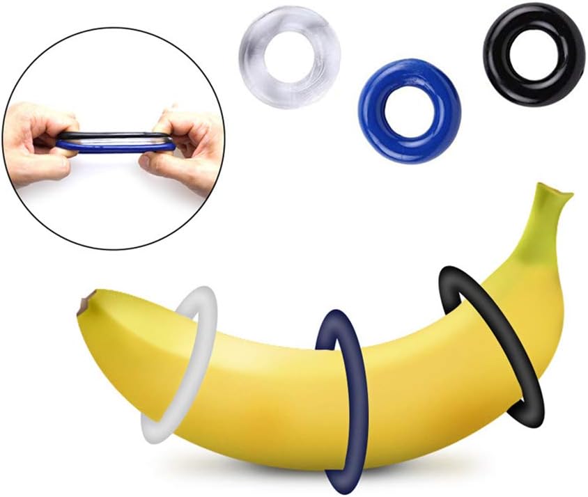 Women Men Silicone Exercise Bands Training Flexible Time Delay 3 pcs Sets ss1-1