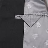 YOU LOOK UGLY TODAY Men's Black Solid Color Bachelor Party Suit X-Large