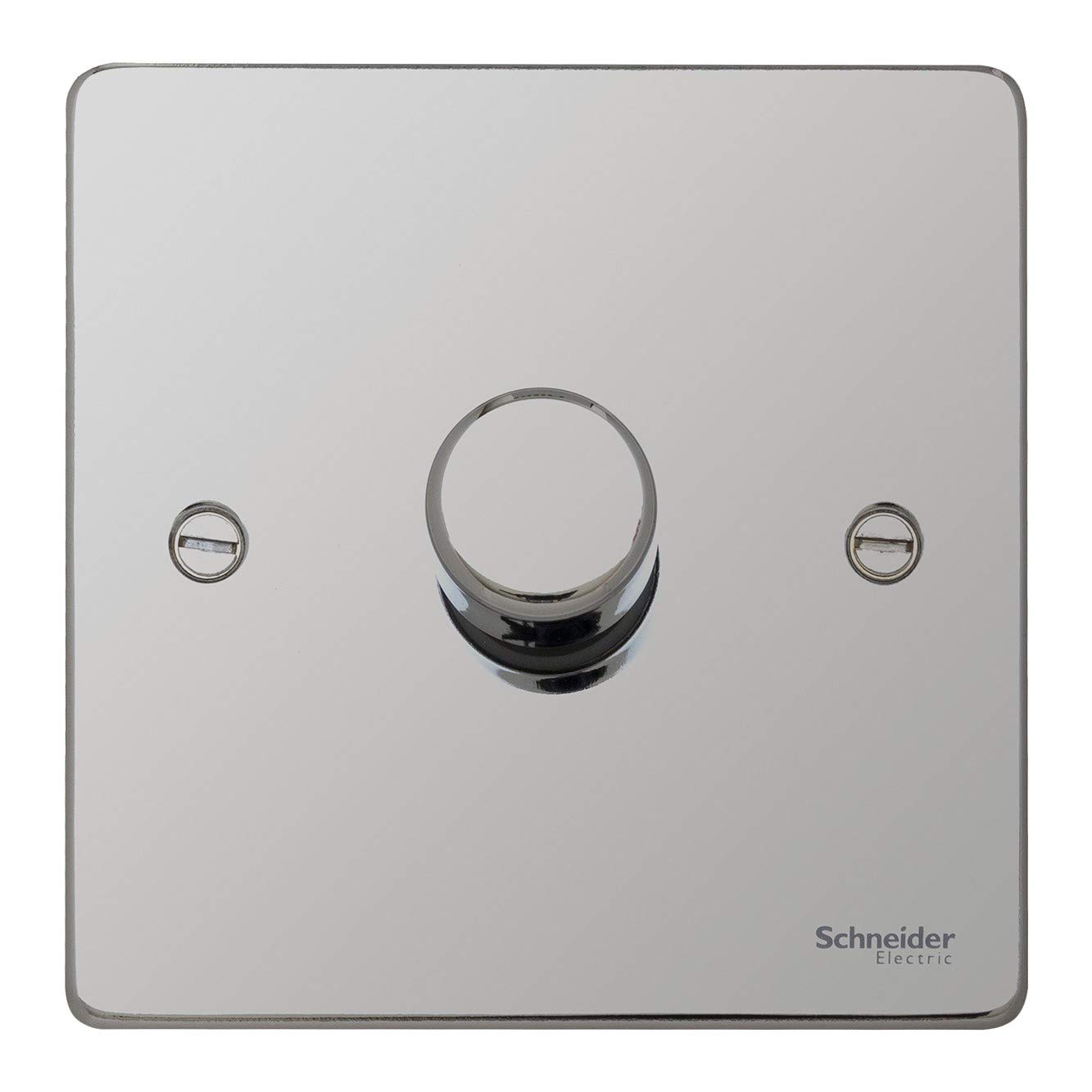 Schneider Electric GU6512CPC Ultimate Low Profile Polished Chrome 1 Gang 2 Way 400W/VA Mains & LV dimmer