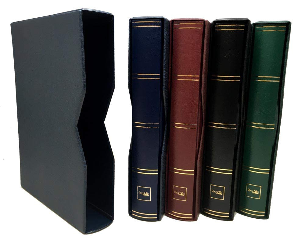 Prophila Slipcase for stockbook stamp album 60 and 64 sides blue